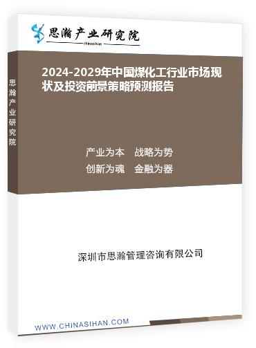 2024-2029年中国煤化工行业市场现状及投资前景策略预测报告