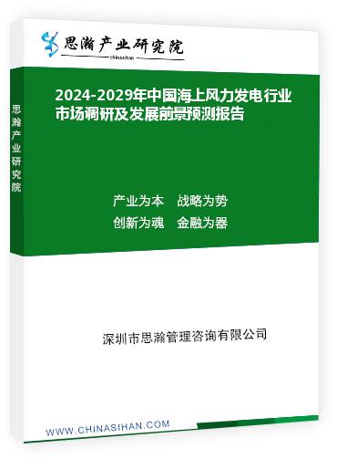 2024-2029年中国海上风力发电行业市场调研及发展前景预测报告