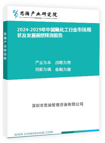 2024-2029年中国氟化工行业市场现状及发展前景预测报告
